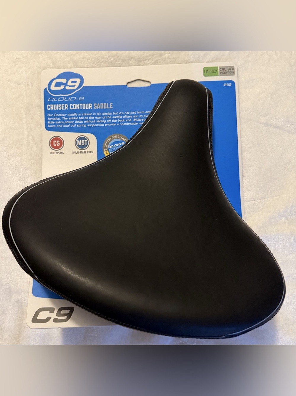 C9 Cloud-9 Cruiser Contour Saddle Cruiser Contour Saddle Black NEW